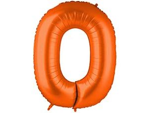 Шар фольгированный Г ЦИФРА 0 40" Пастель Orange