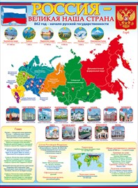 Плакат "Россия-великая наша страна" Формат А2
