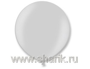 Шар латексный РА 350/061 "Олимпийский" металлик Silver (серебро)