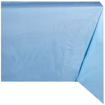 Скатерть полиэтиленовая Пастель голубая 130х180 см