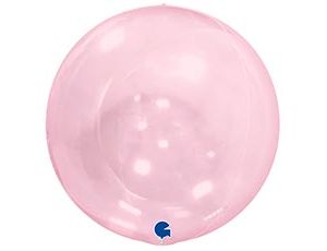 Шар Г BUBBLE Б/РИС 15" Кристалл Pink