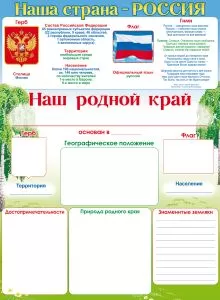 Плакат "Наша страна-Россия!" Формат А2