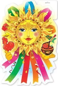 Плакат вырубной двусторонний "Солнышко" Формат А3