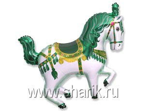 Шар Ф Фигура/11 "Лошадь цирковая зеленая"