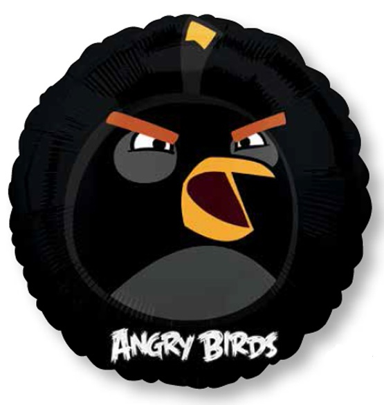 Шар А 18" Angry Birds Черная