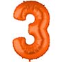 Шар фольгированный Г ЦИФРА 3 40" Пастель Orange