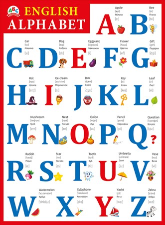 Плакат "Английский алфавит" Формат А2