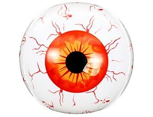 Шар К 3D СФЕРА 22" HWN Глаз красный