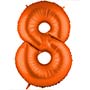 Шар фольгированный Г ЦИФРА 8 40" Пастель Orange