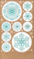 Наклейка новогодняя "Снежинки"