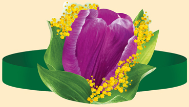 Корона-ободок "Фиолетовый тюльпан"