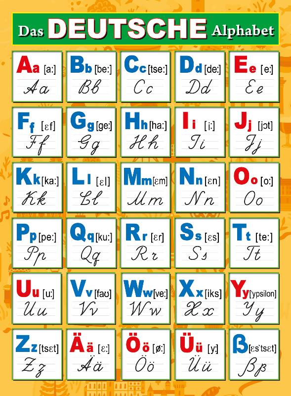 Мини карточки Домана немецкий алфавит das Alphabet