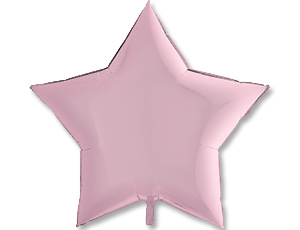 Шар Г Б/РИС ЗВЕЗДА 36" "Пастель Pink"