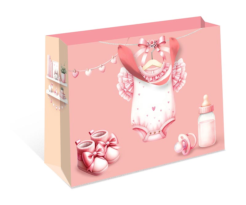 Пакет подарочный СТАНДАРТ ПЛЮС "На рождение девочки" (ААА+)