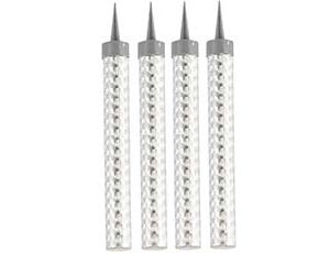 Свеча-Фонтан для торта 12 см 40 сек 4 шт Silver