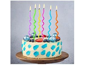 Свечи для торта Спираль 16 см 6 шт