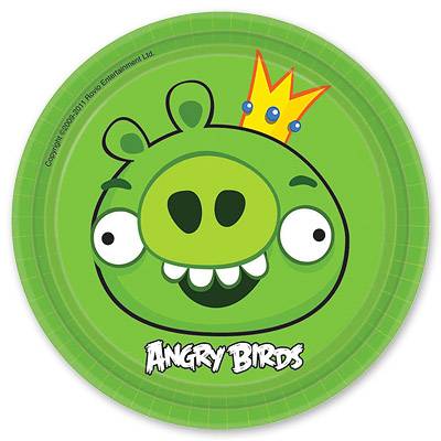 Тарелка бумажная "Angry Birds" 17 см 8 шт