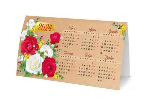 Календарь-стойка "Цветущие настроение"
