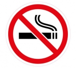 Наклейка информационная "Курение запрещено"