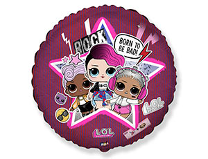 Шар Ф 18" "Куклы ЛОЛ Диско"
