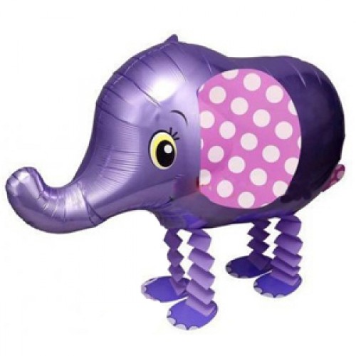 Шар Ходячая фигура "Слоник фиолетовый"