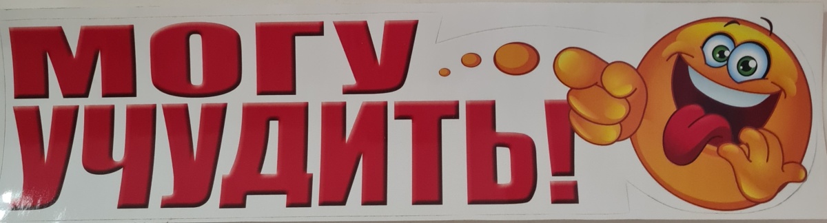 Авто-наклейка "Могу учудить!"