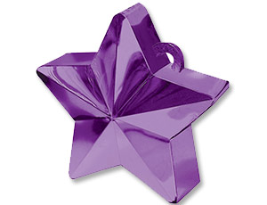 Грузик для шара "Звезда" фиолетовая 170 гр