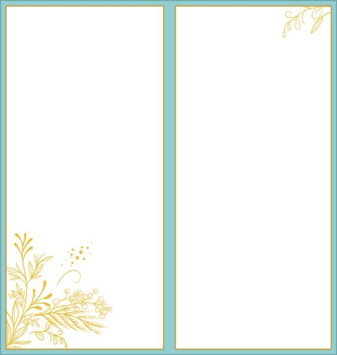 Открытка "8 Марта" Формат ЕВРО. Отделка. Без текста