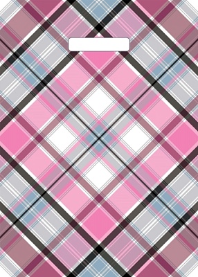 Пакет полиэтиленовый с вырубной ручкой "Шотландка" (29х40 см)