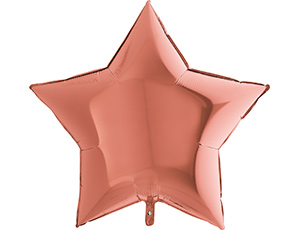 Шар Г Б/РИС ЗВЕЗДА 36" Металлик Rose Gold