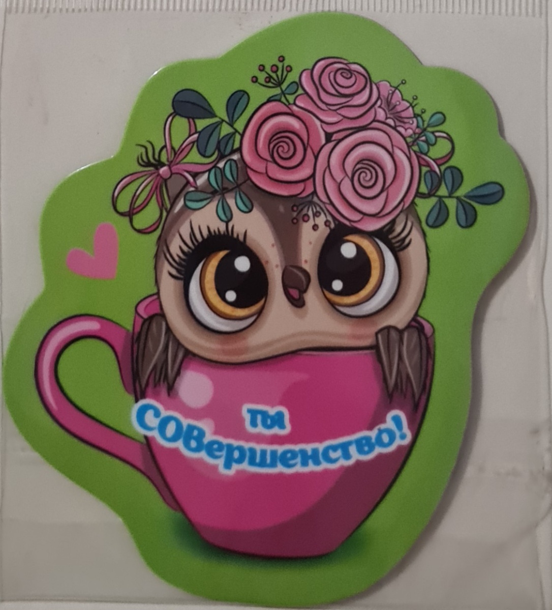 Магнит винилоый "Ты совершенство!"