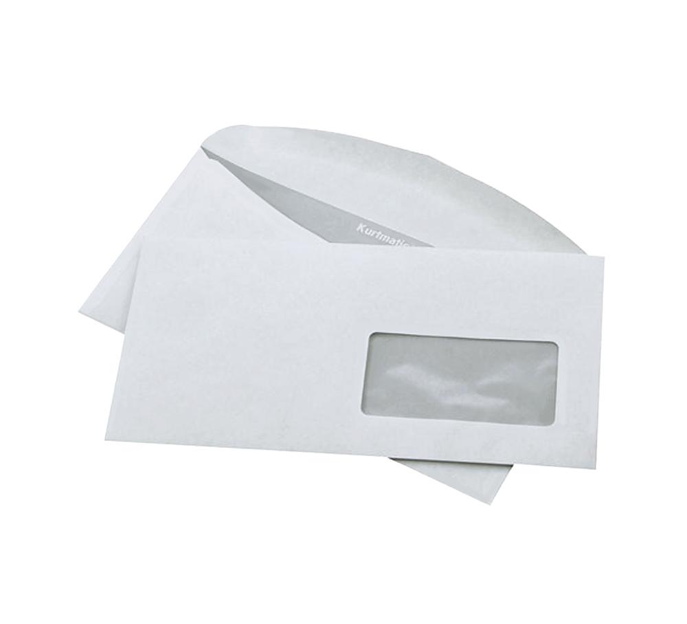 Конверт почтовый белый с окошком Формат ЕВРО клей
