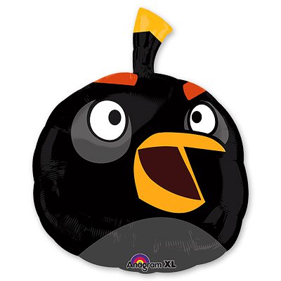 Шар А ФИГУРА/Р35 "Angry Birds черная"