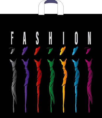 Пакет полиэтиленовый с петлевой ручкой "ФЭШН NEW" (55х55 см)