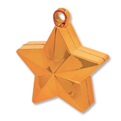 Грузик для шара "Звезда" оранжевая 170 гр