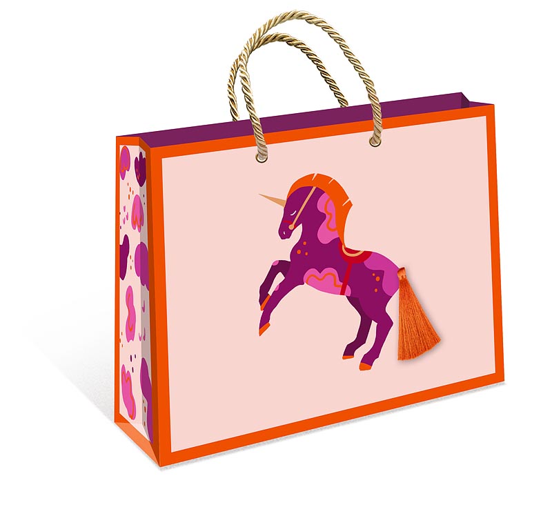 Пакет подарочный ДЕЛЮКС "Единорог" (СВ)