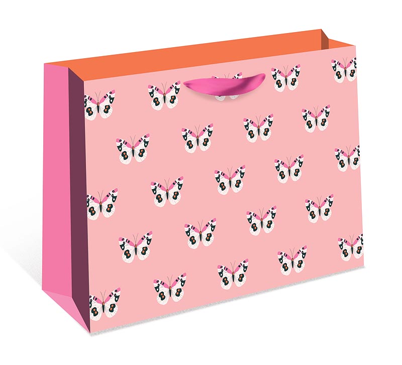 Пакет подарочный СТАНДАРТ ПЛЮС "Бабочки" (ААА)