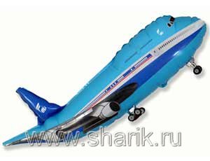 Шар Ф М/ФИГУРА/3 "Самолет синий"