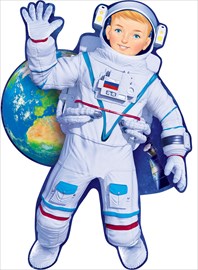 Плакат вырубной "Космонавт" Формат А2