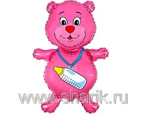 Шар Ф М/ФИГУРА/3 "Медвежонок девочка"