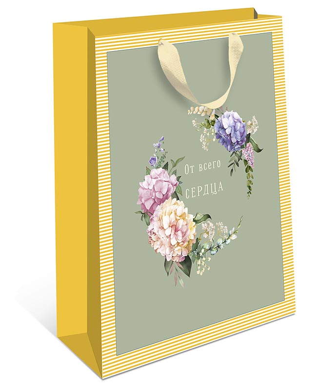 Пакет подарочный СТАНДАРТ ПЛЮС "От всего сердца" (АА+)