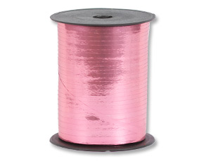 Лента металлизированная 5 ммх250 м розовая#2