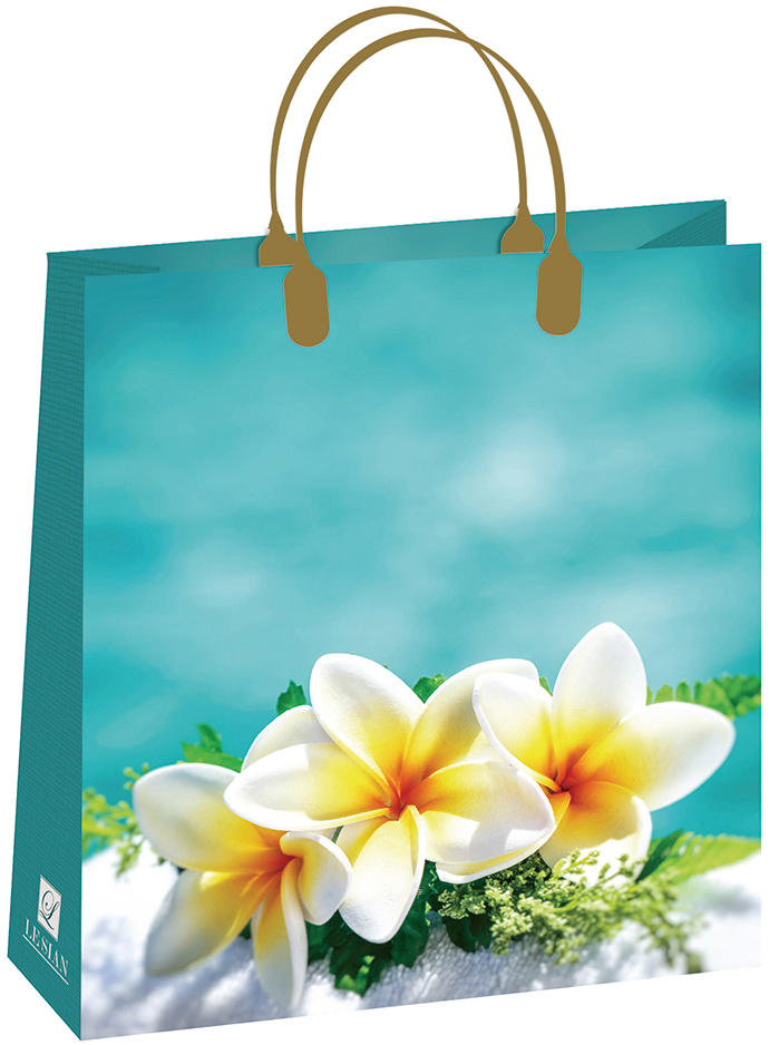 Пакет пластиковый подарочный "Нежные цветы" (МАЛЫЙ)