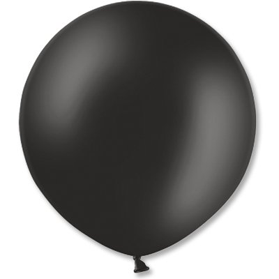 Шар латексный Р 250\025 "Олимпийский" Пастель Экстра Black (60 см) (чёрный)