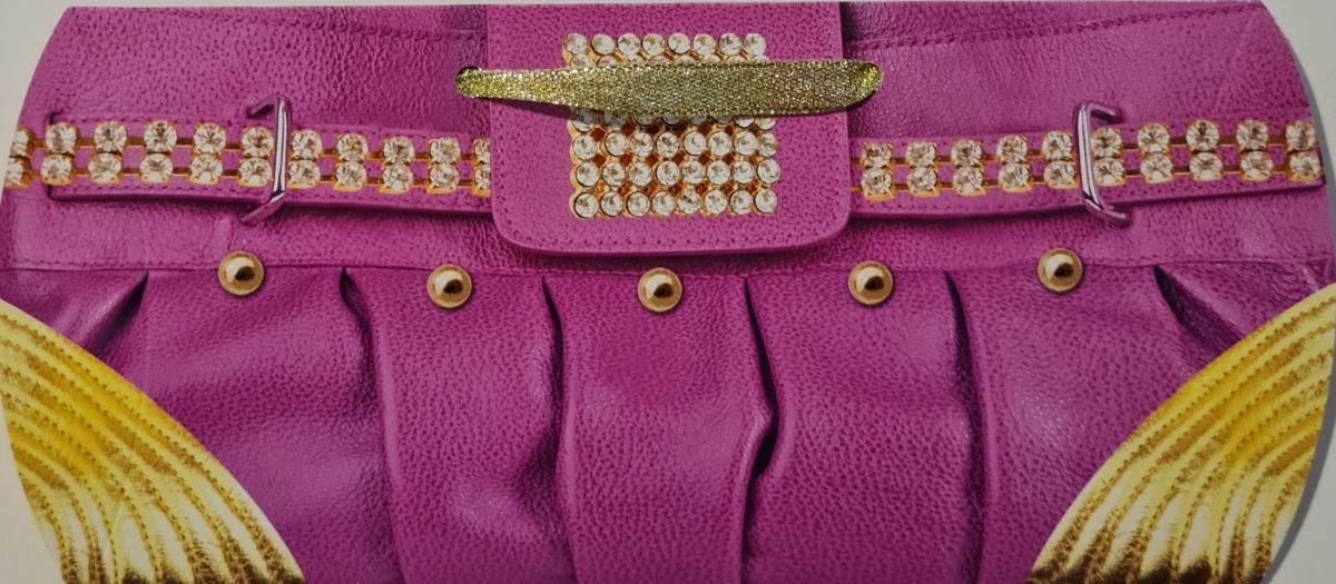 Конверт-сумочка для денег "Розовая сумка"
