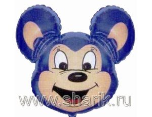Шар Ф ФИГУРА/8 "Майти Маус синий"