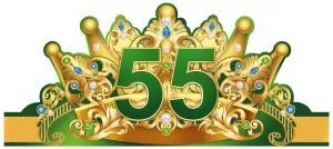 Корона-ободок "55 лет"
