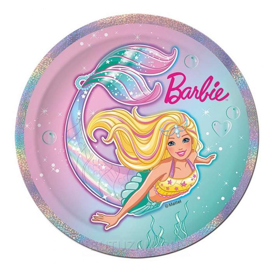 Тарелка бумажная "Barbie-Русалка" 23 см 10 шт