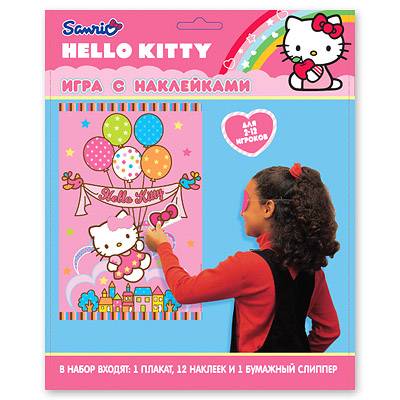 Игра с наклейками "Hello Kitty"