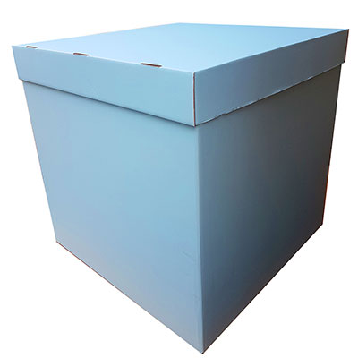 Коробка для надутых шаров ГОЛУБАЯ (70см)
